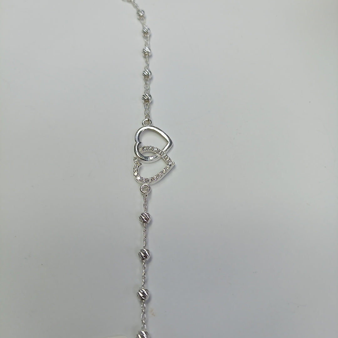 PULSERA TEJIDO TEJIDO ESPECIAL PLATA .925 18 CM 4.1 GR (NUEVO)