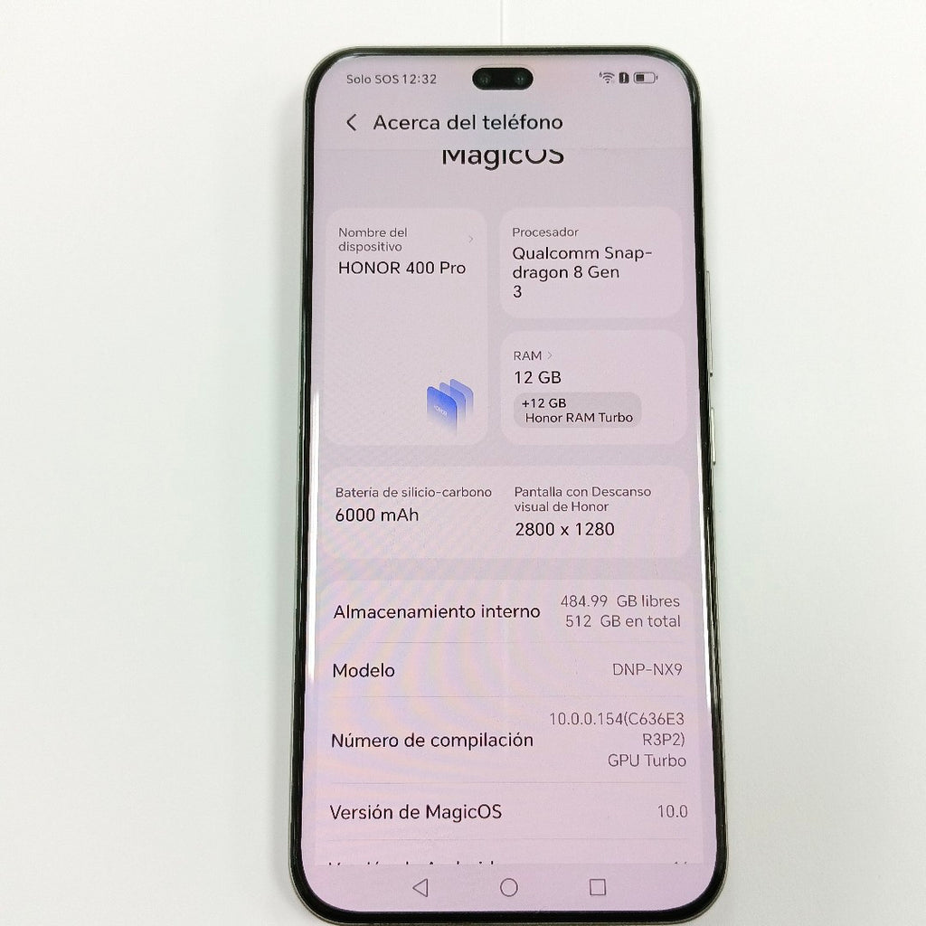 CELULAR HONOR 400 PRO DNP-NX9 (2025) 512 GB 12 GB RAM (SEMINUEVO)
