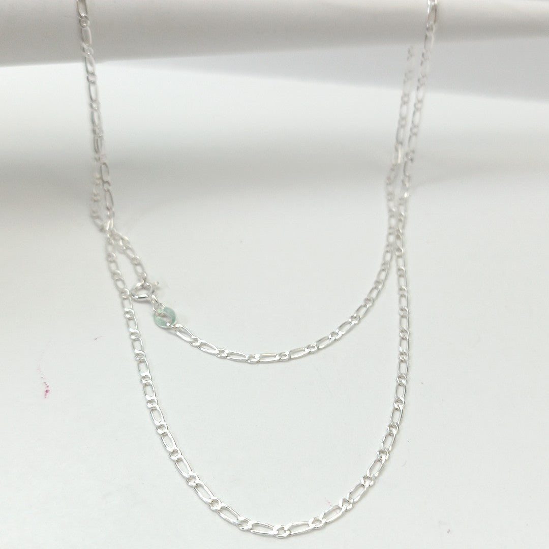 CADENA TEJIDO 1X1 PLATA .925 55 CM 3 GR (NUEVO)