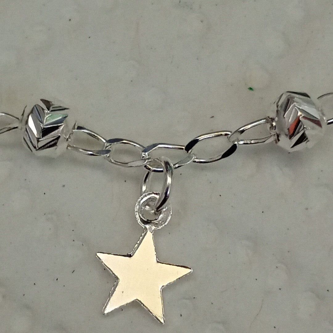 PULSERA TEJIDO ESPECIAL PLATA .925 18 CM 3.1 GR (NUEVO)