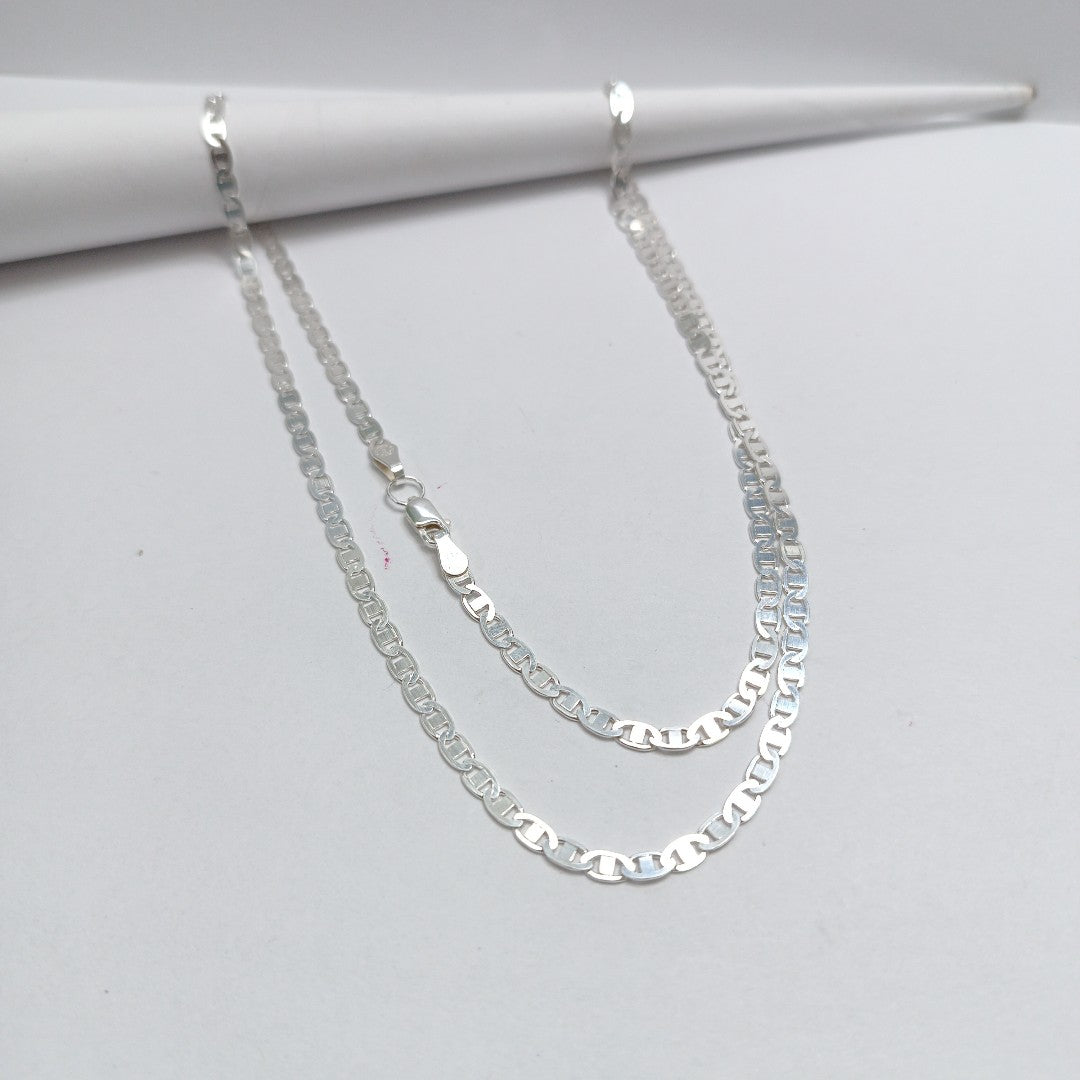 CADENA TEJIDO GUCHI PLATA .925 60 CM 10.1 GR (NUEVO)