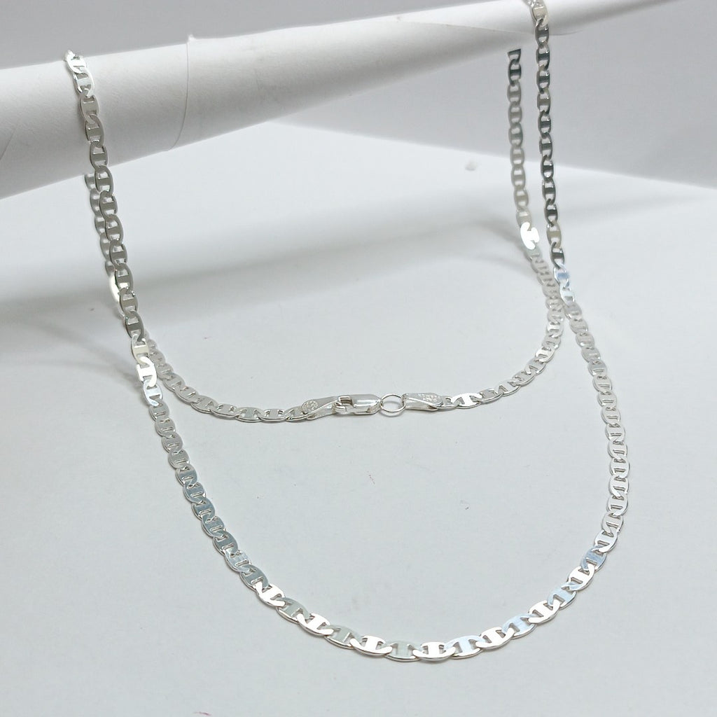 CADENA TEJIDO GUCHI PLATA .925 60 CM 10.2 GR (NUEVO)