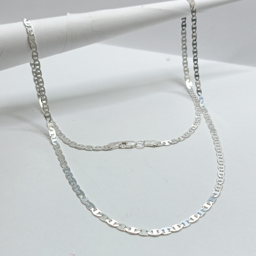 CADENA TEJIDO GUCHI PLATA .925 60 CM 10.2 GR (NUEVO)