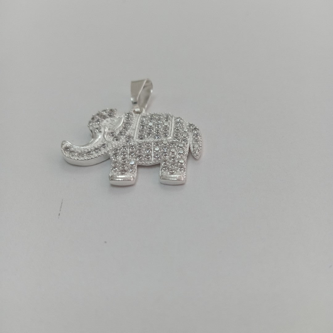 DIJE ELEFANTE C/CIRCONIAS PLATA .925 5.3 GR (NUEVO)