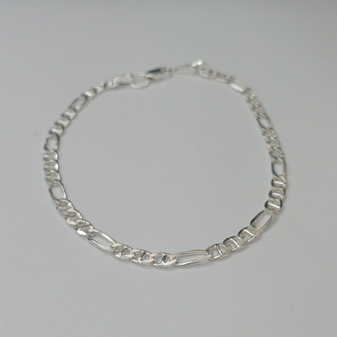 PULSERA TEJIDO 3X1 PLATA .925 16 CM 2.8 GR (NUEVO)