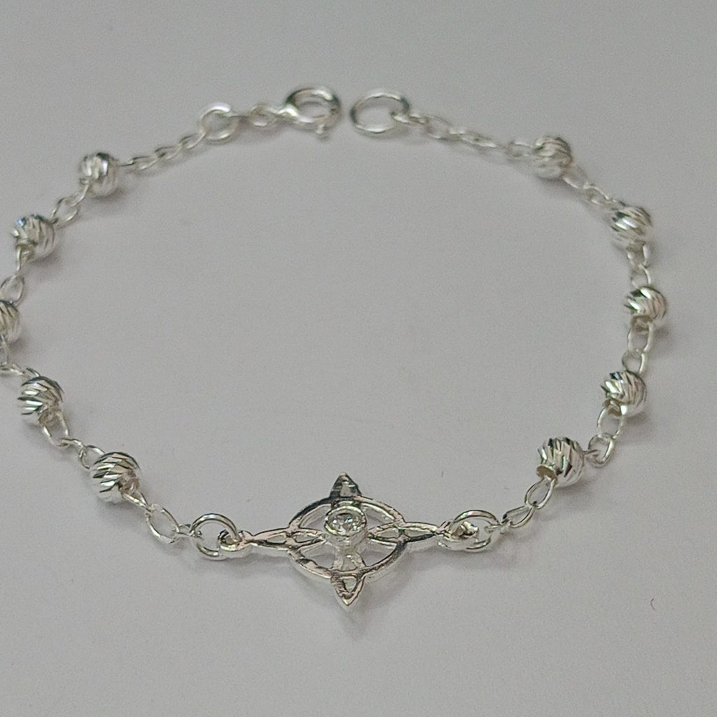 PULSERA TEJIDO ESPECIAL PLATA .925 18 CM 2.9 GR (NUEVO)