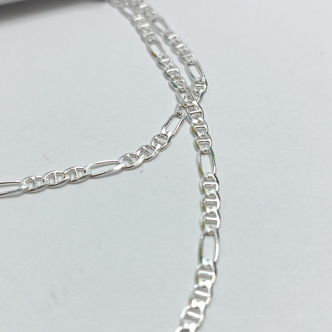 CADENA TEJIDO MARINERO PLATA .925 55 CM 8.1 GR (NUEVO)