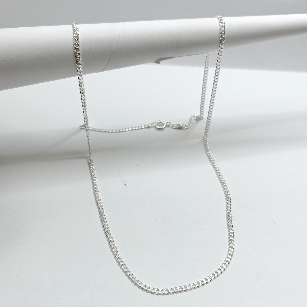 CADENA TEJIDO BARBADO PLATA .925 55 CM 5.4 GR (NUEVO)