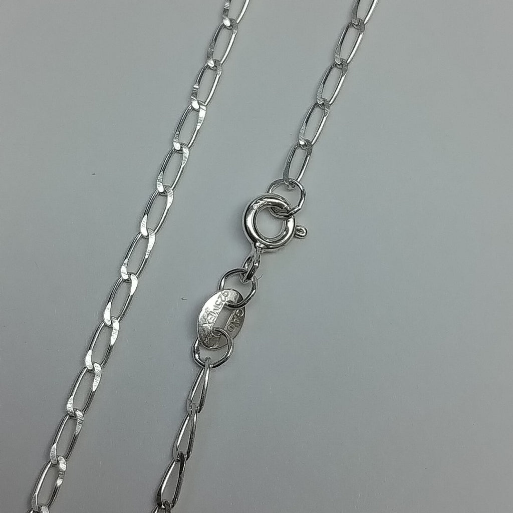 CADENA TEJIDO ESLABONES PLATA .925 55 CM 2.7 GR (NUEVO)
