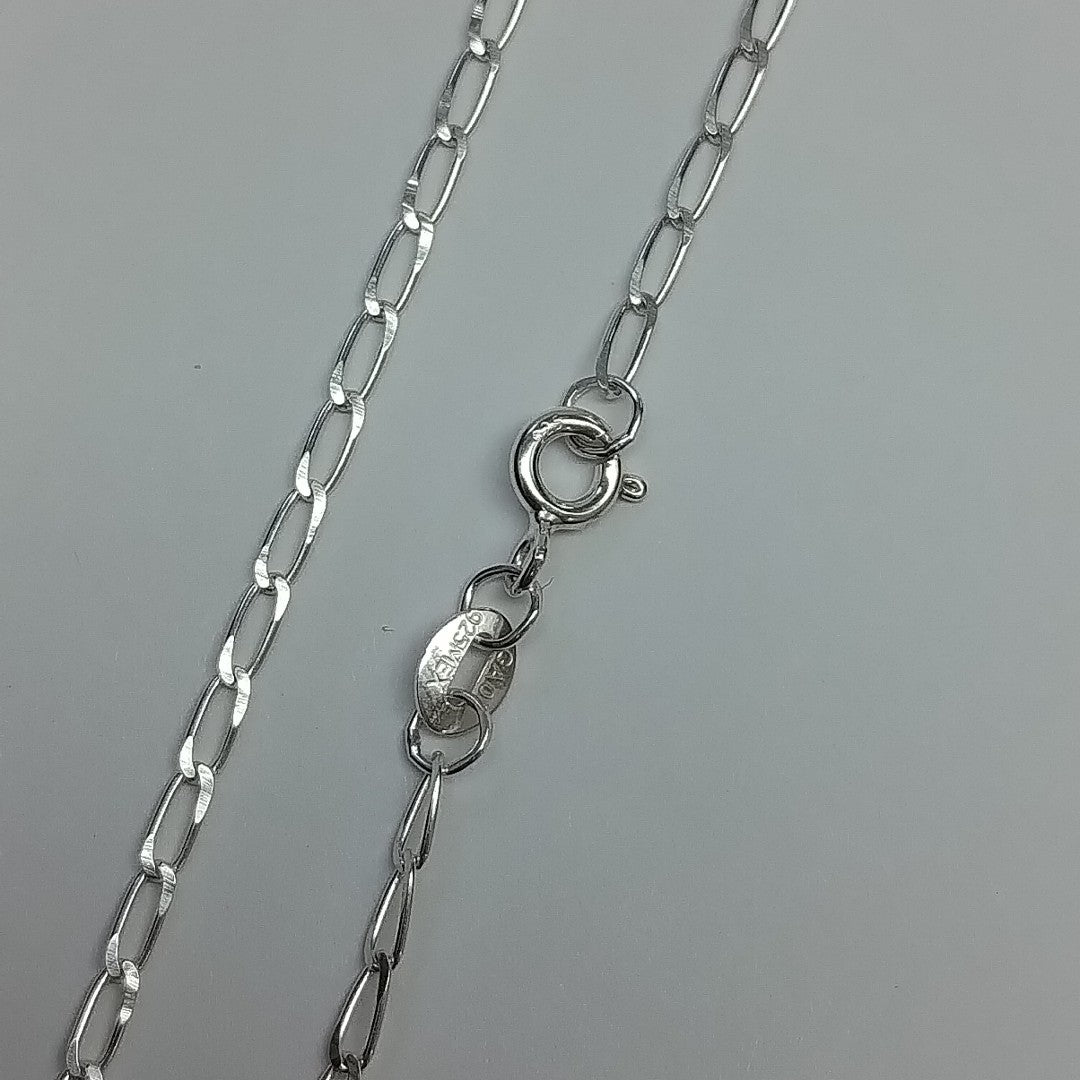 CADENA TEJIDO ESLABONES PLATA .925 55 CM 2.7 GR (NUEVO)