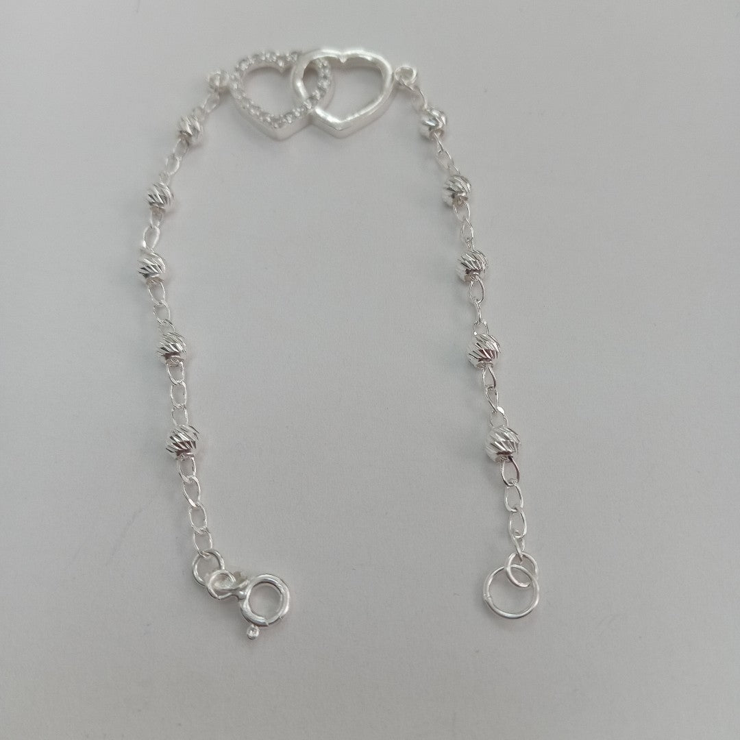 PULSERA TEJIDO TEJIDO ESPECIAL PLATA .925 18 CM 3.9 GR (NUEVO)