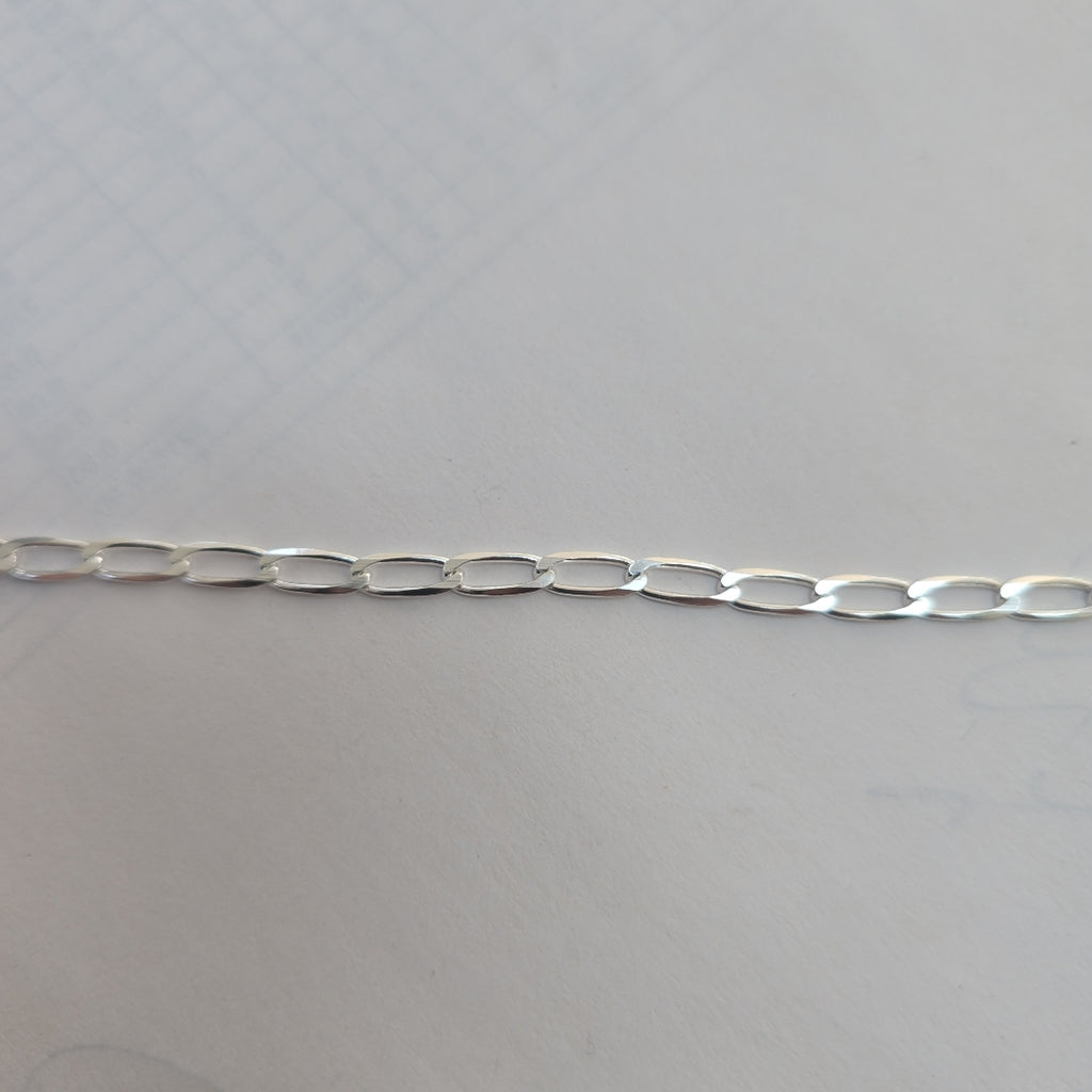 PULSERA TEJIDO ESLABONES PLATA .925 21 CM 4.1 GR (NUEVO)