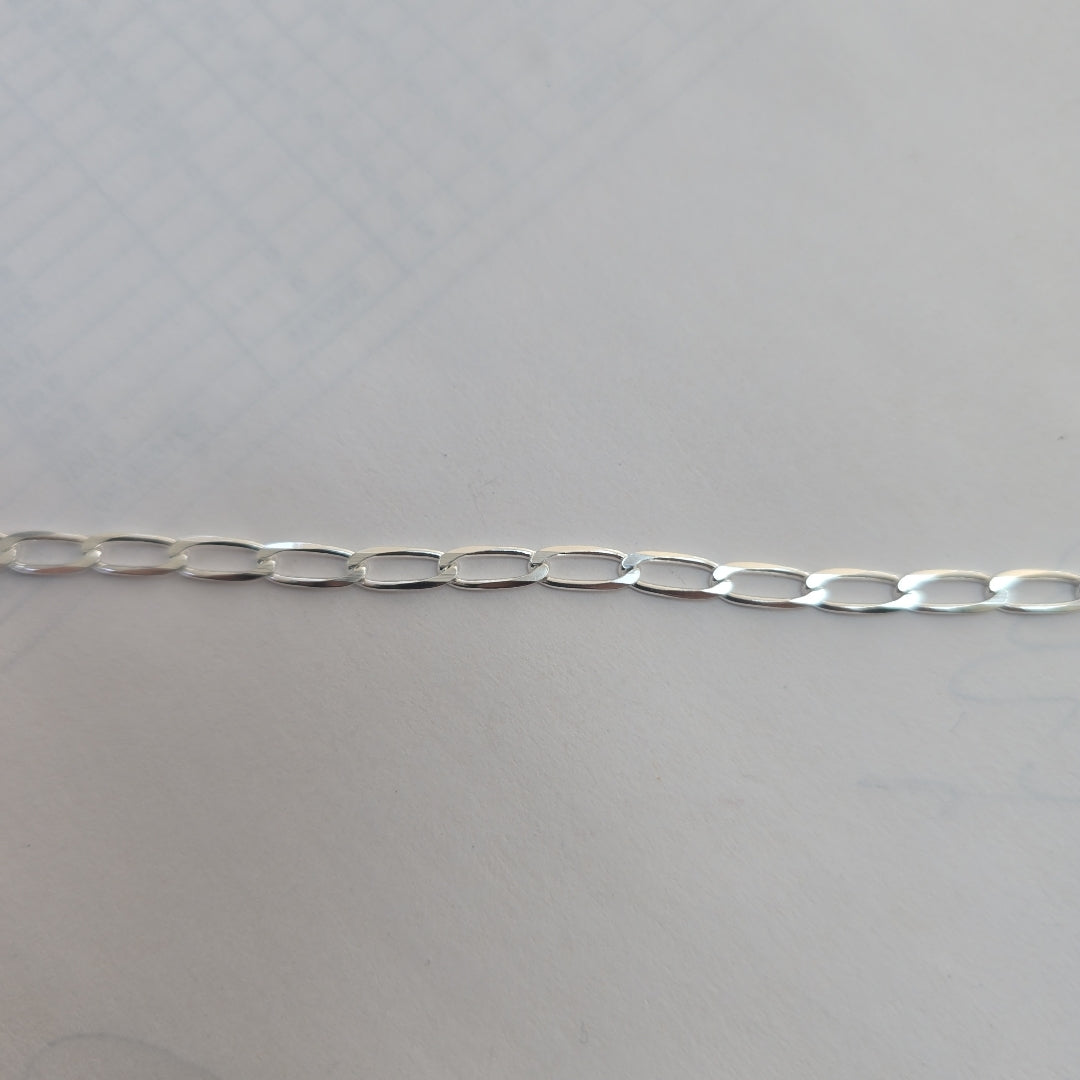 PULSERA TEJIDO ESLABONES PLATA .925 21 CM 4.1 GR (NUEVO)