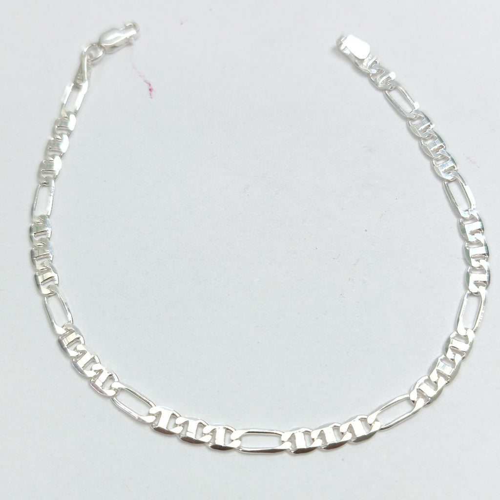 PULSERA TEJIDO 3X1 PLATA .925 16 CM 3.1 GR (NUEVO)