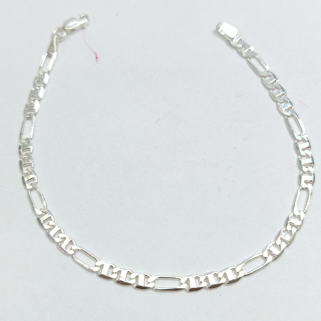 PULSERA TEJIDO 3X1 PLATA .925 16 CM 3.1 GR (NUEVO)