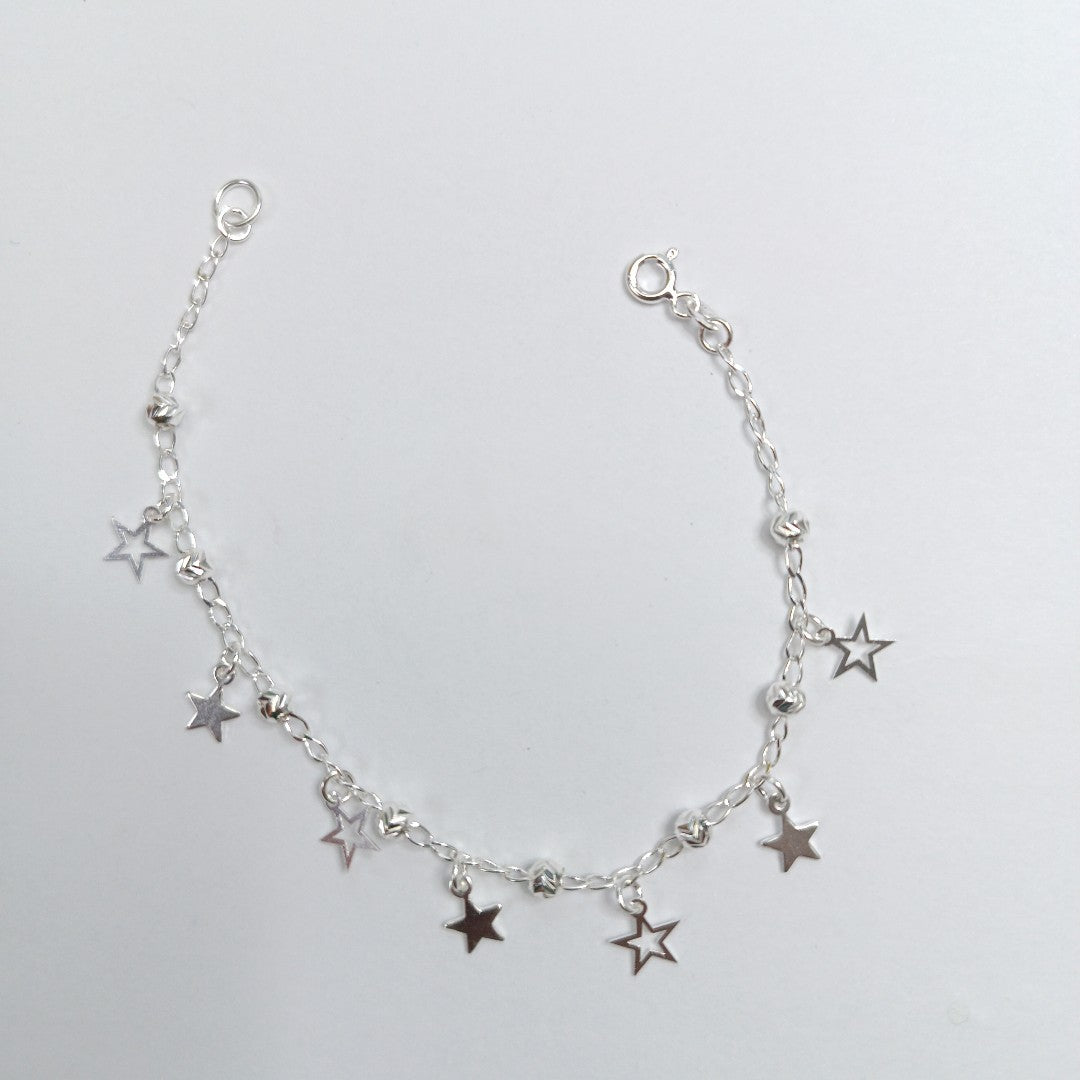 PULSERA TEJIDO ESPECIAL PLATA .925 18 CM 3.1 GR (NUEVO)