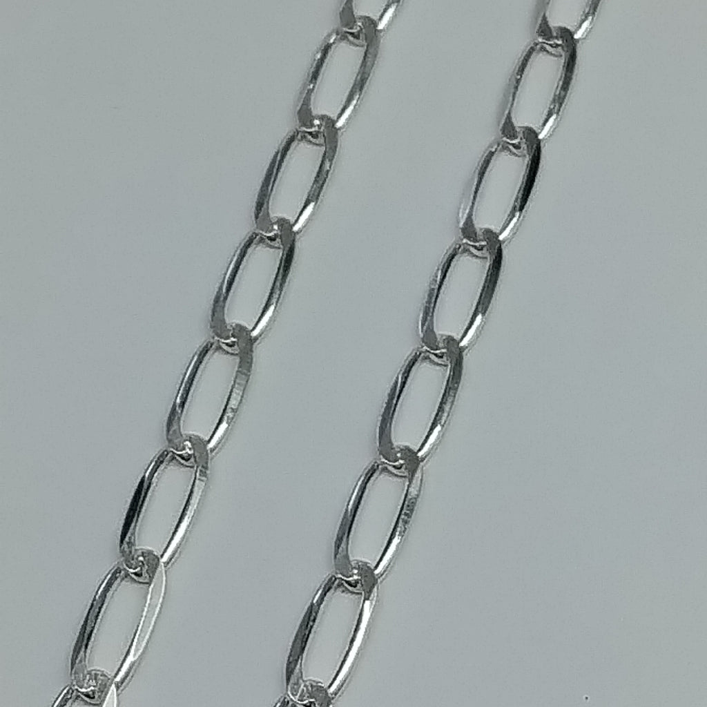 CADENA TEJIDO ESLABONES PLATA .925 55 CM 10.5 GR (NUEVO)
