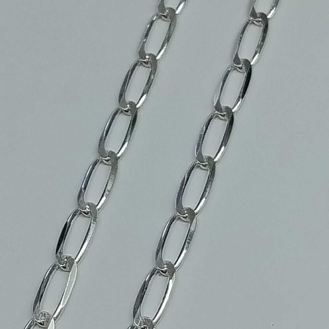 CADENA TEJIDO ESLABONES PLATA .925 55 CM 10.5 GR (NUEVO)