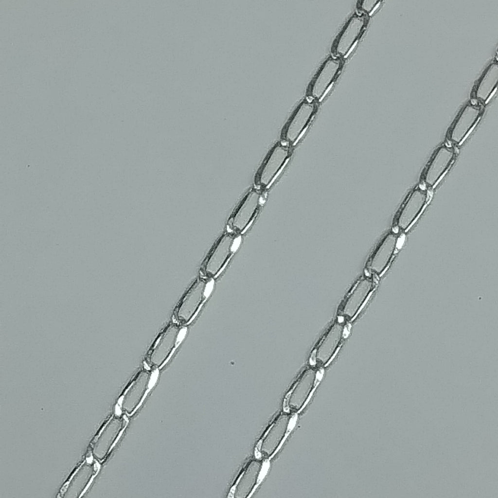 CADENA TEJIDO ESLABONES PLATA .925 60 CM 2.8 GR (NUEVO)