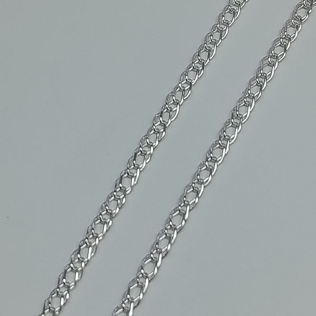 CADENA TEJIDO ESLABONES PLATA .925 55 CM 4 GR (NUEVO)