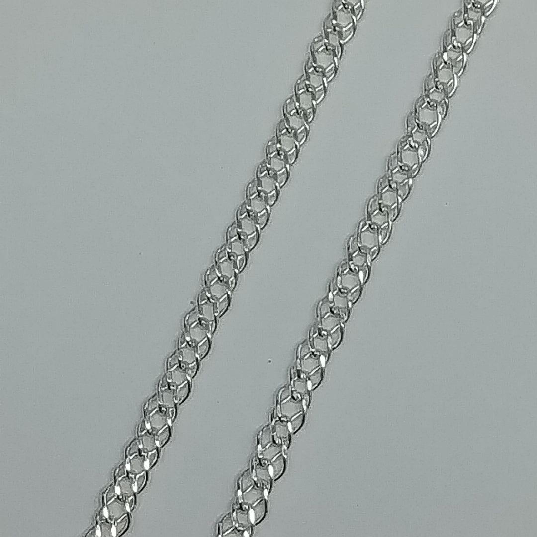 CADENA TEJIDO ESLABONES PLATA .925 55 CM 4.2 GR (NUEVO)