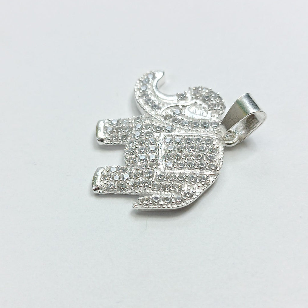 DIJE ELEFANTE C/CIRCONIAS PLATA .925 5.4 GR (NUEVO)