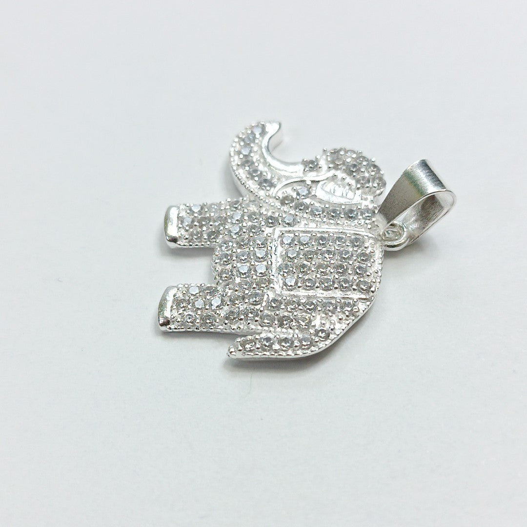 DIJE ELEFANTE C/CIRCONIAS PLATA .925 5.4 GR (NUEVO)