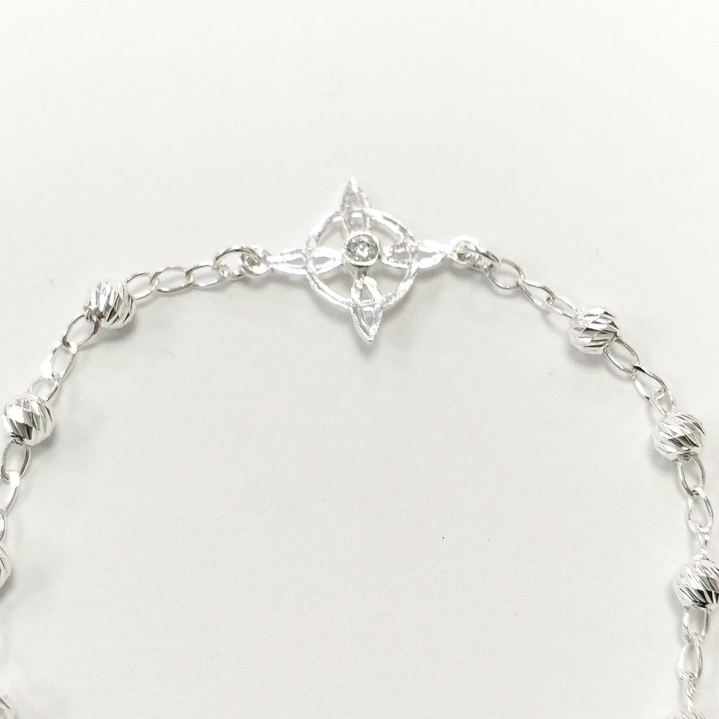 PULSERA TEJIDO ESPECIAL PLATA .925 18 CM 2.8 GR (NUEVO)