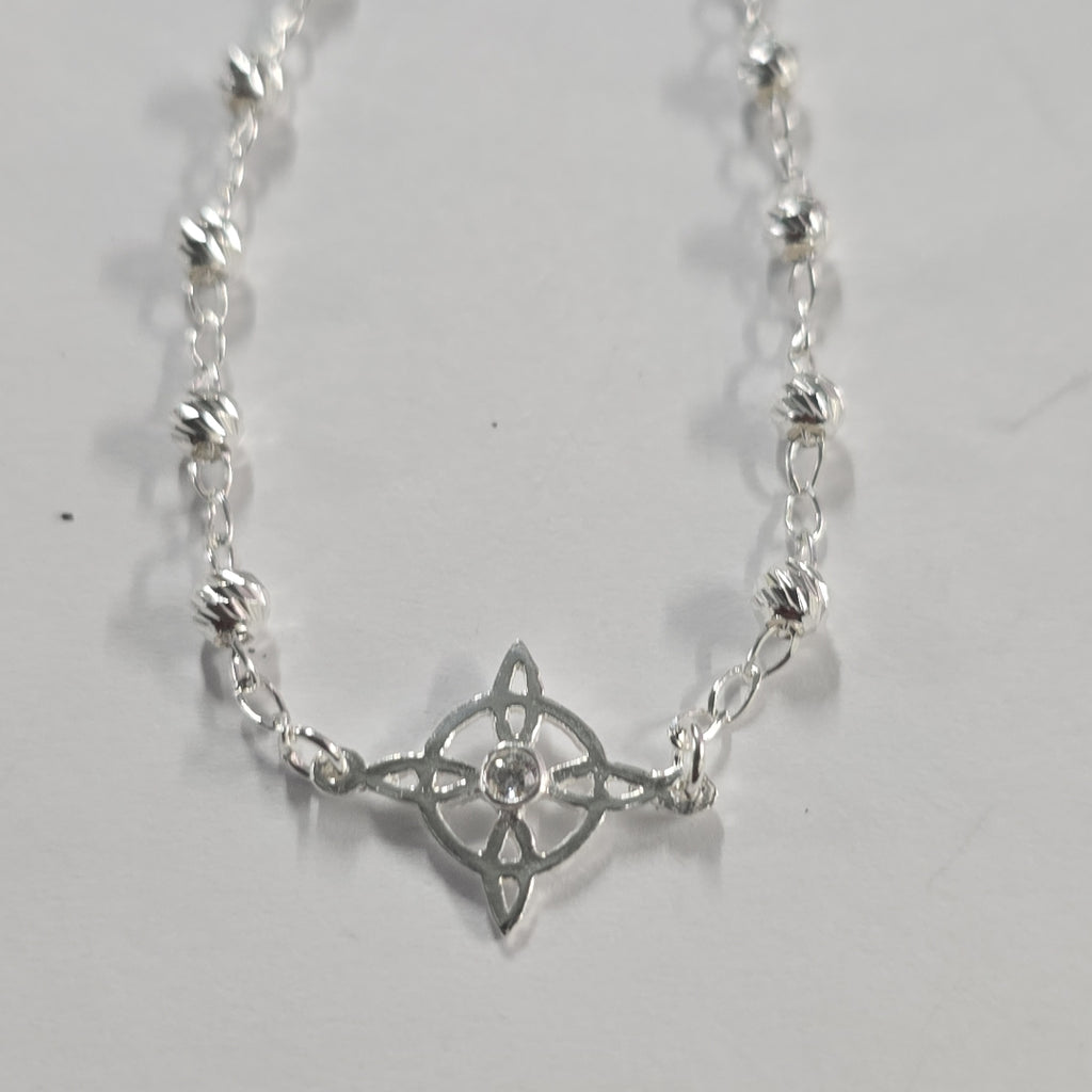 PULSERA TEJIDO ESPECIAL PLATA .925 18 CM 2.9 GR (NUEVO)