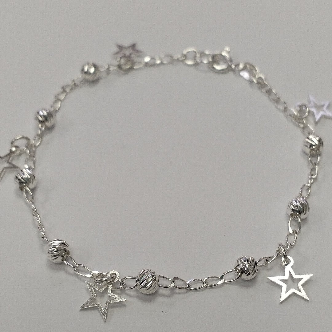 PULSERA TEJIDO ESPECIAL PLATA .925 18 CM 2.7 GR (NUEVO)