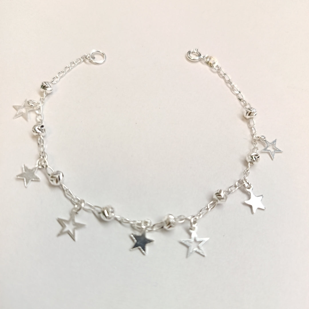 PULSERA TEJIDO ESPECIAL PLATA .925 18 CM 3.1 GR (NUEVO)