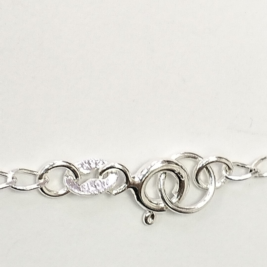 PULSERA TEJIDO ESPECIAL PLATA .925 18 CM 2.8 GR (NUEVO)