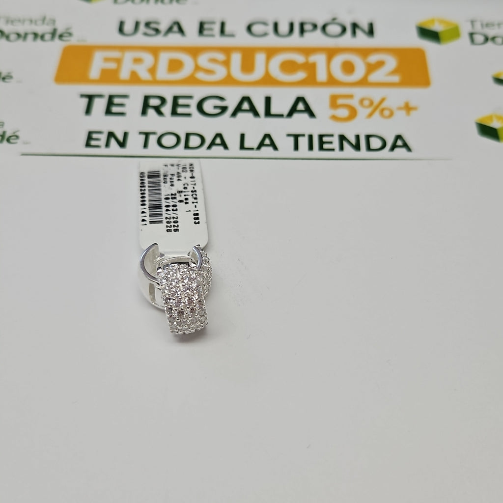 HUGGIES C/CIRCONIAS PLATA .925 5.5 GR (NUEVO)