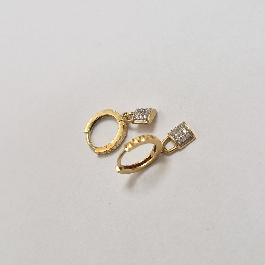 ARRACADAS PAR ORO 14 K 1,80 GRMS (SEMINUEVO)