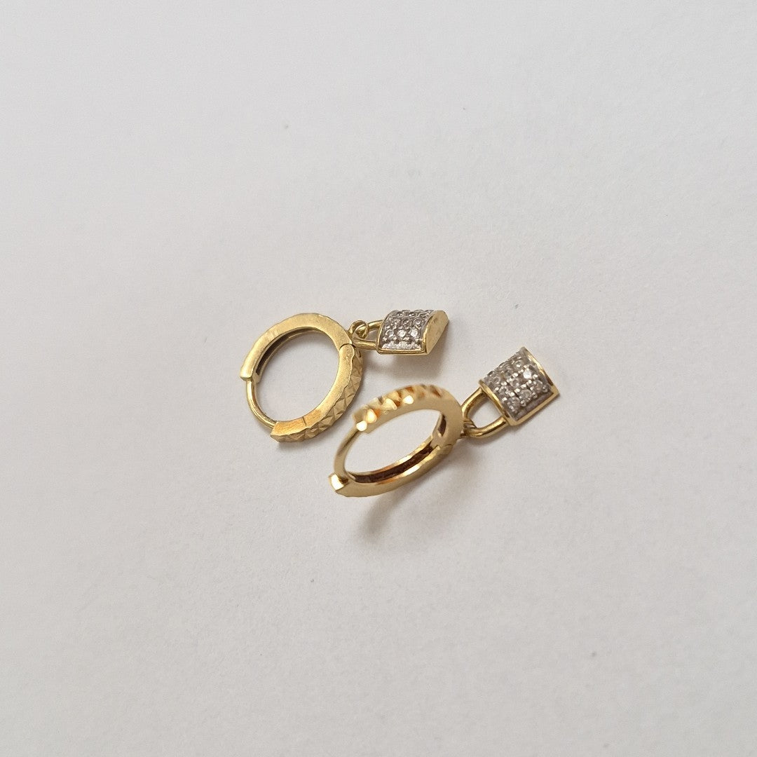 ARRACADAS PAR ORO 14 K 1,80 GRMS (SEMINUEVO)