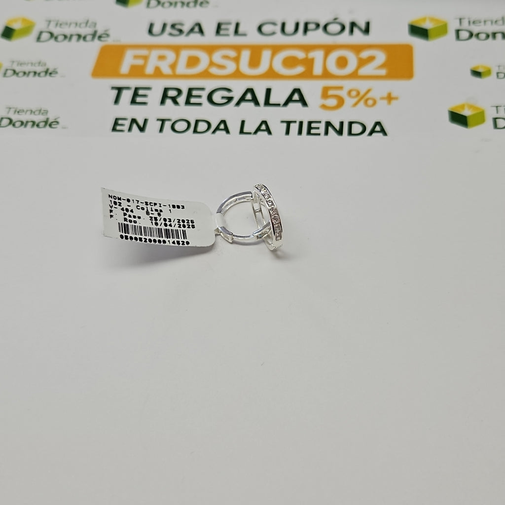 ARRACADAS C/CIRCONIAS PLATA .925 2.1 GR (NUEVO)
