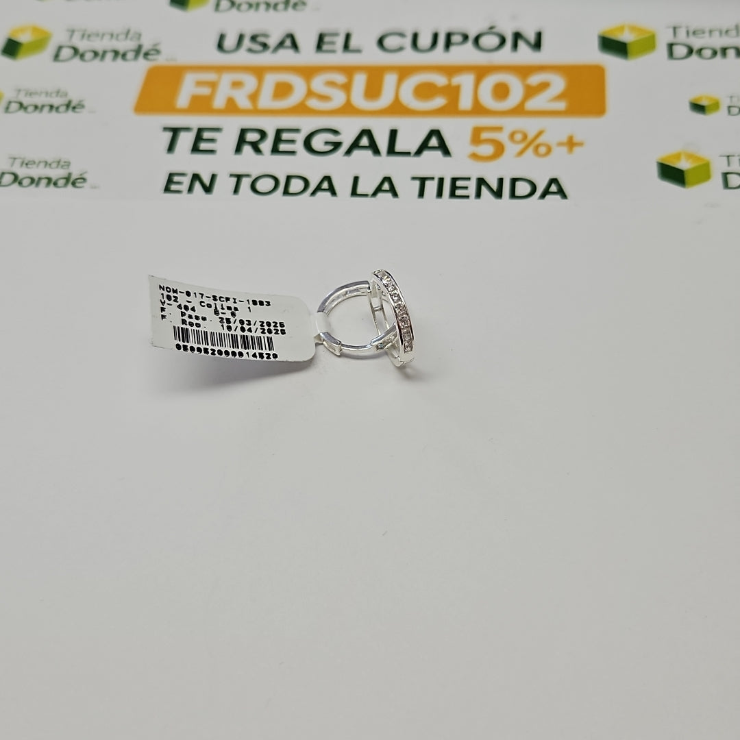 ARRACADAS C/CIRCONIAS PLATA .925 2.1 GR (NUEVO)