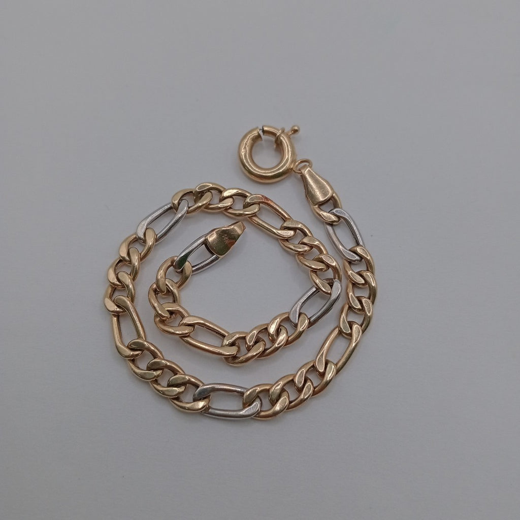 PULSERA ORO COMBINADO 14 K 4,70 GRMS (SEMINUEVO)