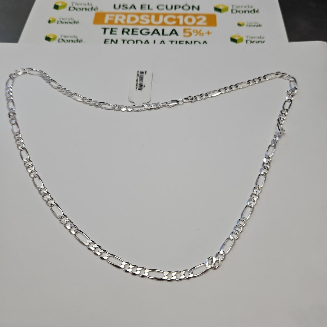 CADENA TEJIDO 3X1 PLATA .925 60 CM 16.8 GR (NUEVO)