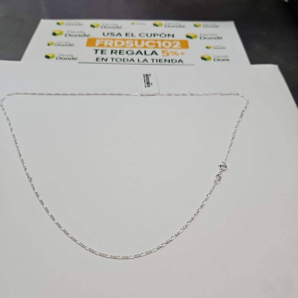 CADENA TEJIDO 3X1 PLATA .925 55 CM 2.4 GR (NUEVO)