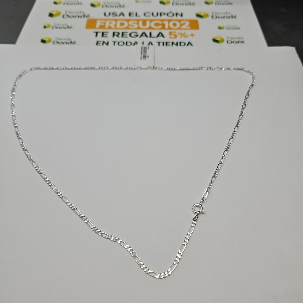 CADENA TEJIDO 3X1 PLATA .925 55 CM 4.6 GR (NUEVO)