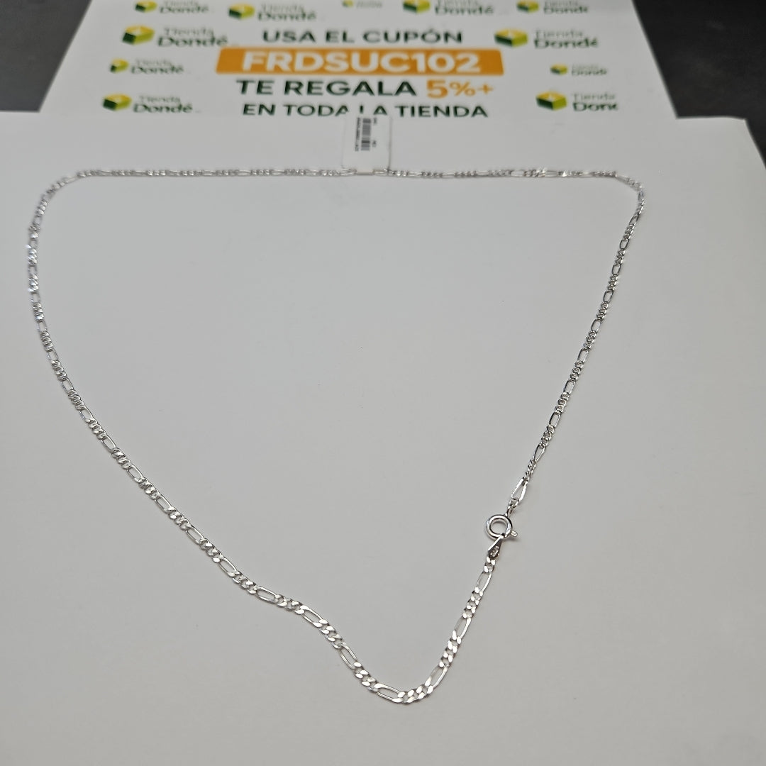 CADENA TEJIDO 3X1 PLATA .925 55 CM 4.6 GR (NUEVO)