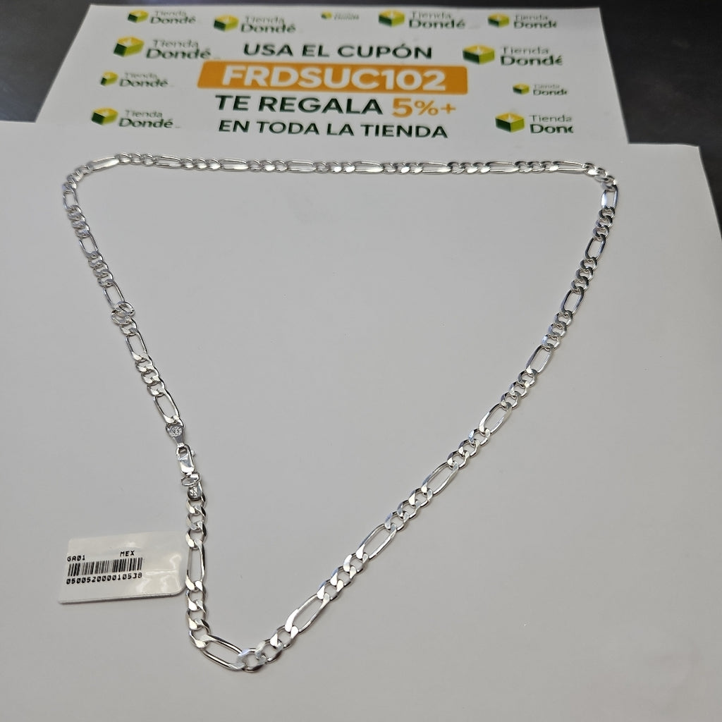 CADENA TEJIDO 3X1 PLATA .925 55 CM 16.2 GR (NUEVO)