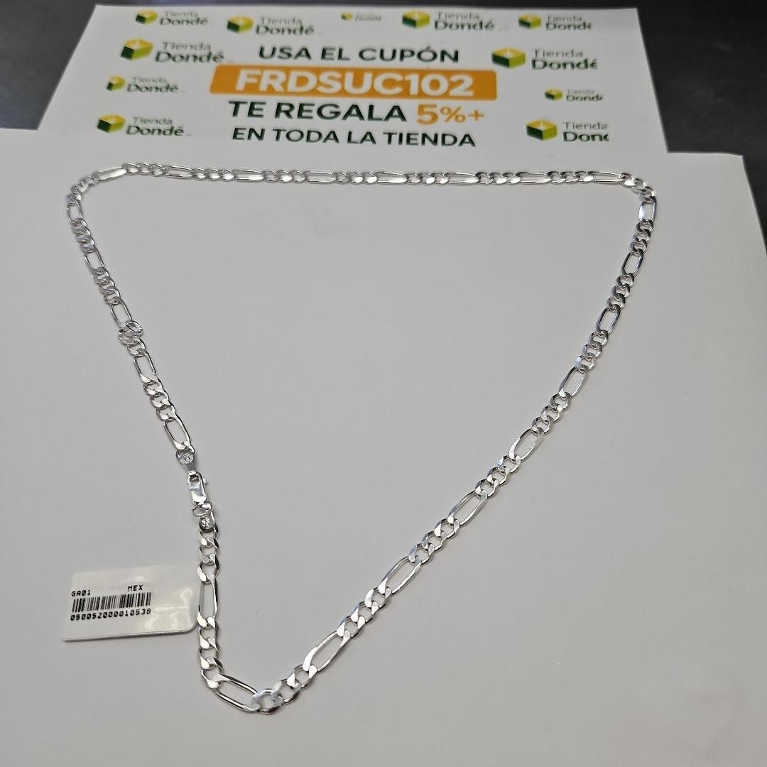CADENA TEJIDO 3X1 PLATA .925 55 CM 16.2 GR (NUEVO)