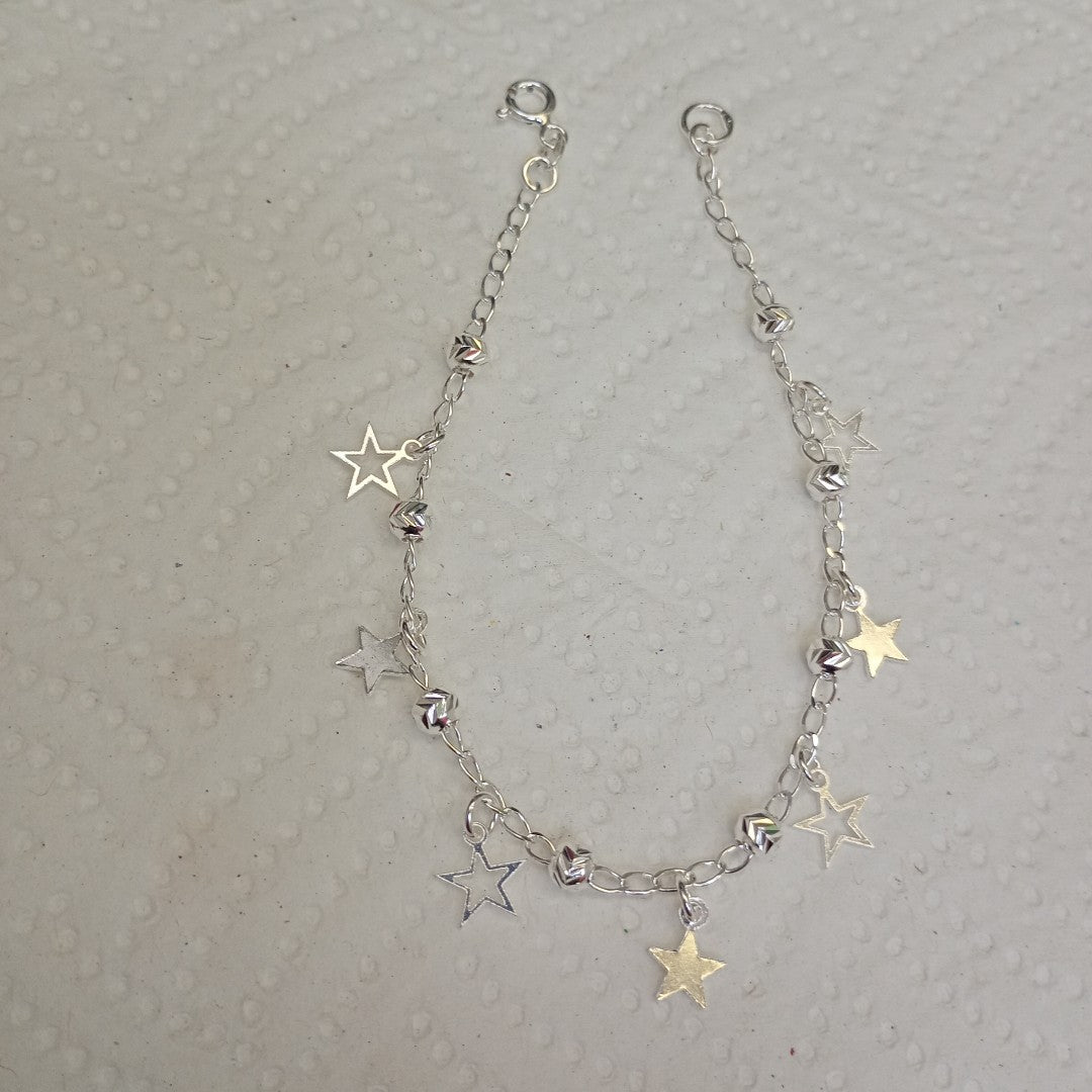 PULSERA TEJIDO ESPECIAL PLATA .925 18 CM 3.1 GR (NUEVO)