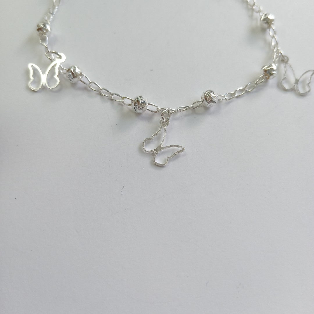 PULSERA TEJIDO ESPECIAL PLATA .925 18 CM 2.8 GR (NUEVO)