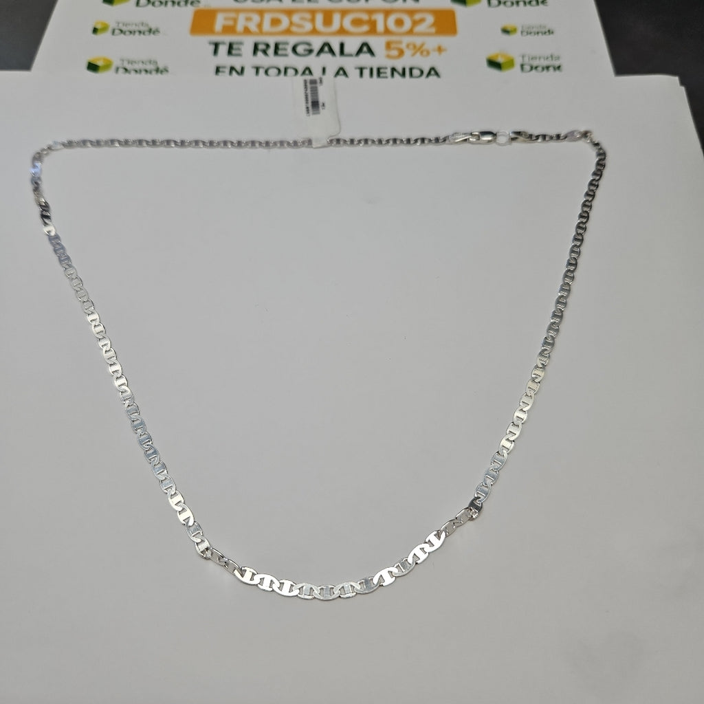 CADENA TEJIDO GUCHI PLATA .925 55 CM 9.1 GR (NUEVO)