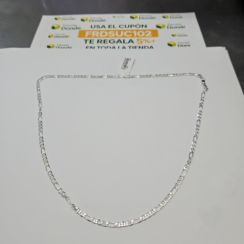 CADENA TEJIDO MARINERO PLATA .925 55 CM 7.8 GR (NUEVO)