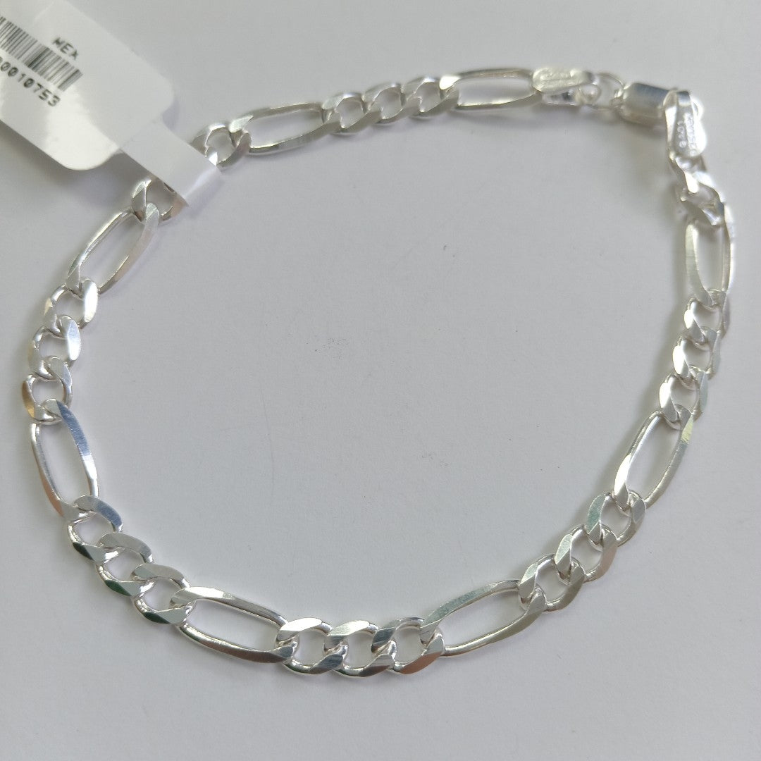 PULSERA TEJIDO 3X1 PLATA .925 18 CM 5.8 GR (NUEVO)