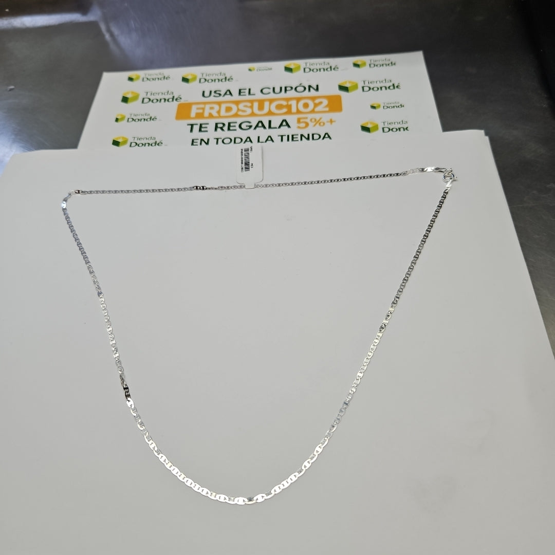CADENA TEJIDO ESPEJO PLATA .925 60 CM 4.2 GR (NUEVO)